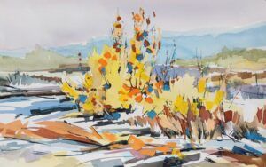 Alex Suprowich - Landscape_Impressions_III abstract landscape painting