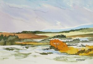 Alex Suprowich - Red River Valley abstract landscape painting