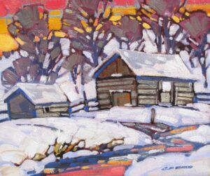 Winter Twilight Near Cache Lake by Cameron Bird