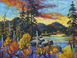 Rod Charlesworth West_of_Jasper alberta trees landscape painting