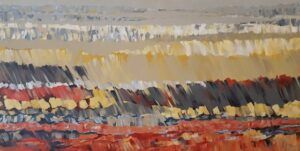 Monique Fillion - Subsonic abstract painting landscape