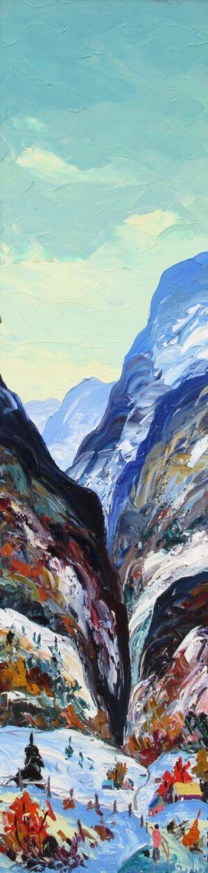 Guy Roy - L'hiver winter abstract landscape impasto painting