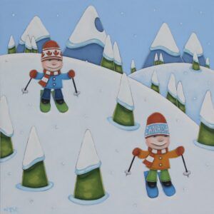 Peter Wyse - Boy's Day hill ski slope winter kids family play