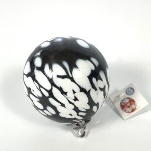 Black/White Dotted Friendship Ball by Berting Glass