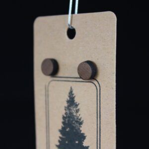 Wooden Dot Earrings by The Hill Rd Co.