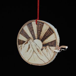 Sunrise Mountains Ornament by Oh Wanderer