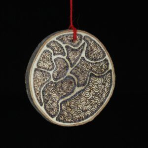 Swirly Pockets Ornament by Oh Wanderer