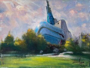 Human Rights Museum in Evening Light