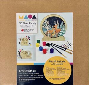 3D Deer Family Art Kit