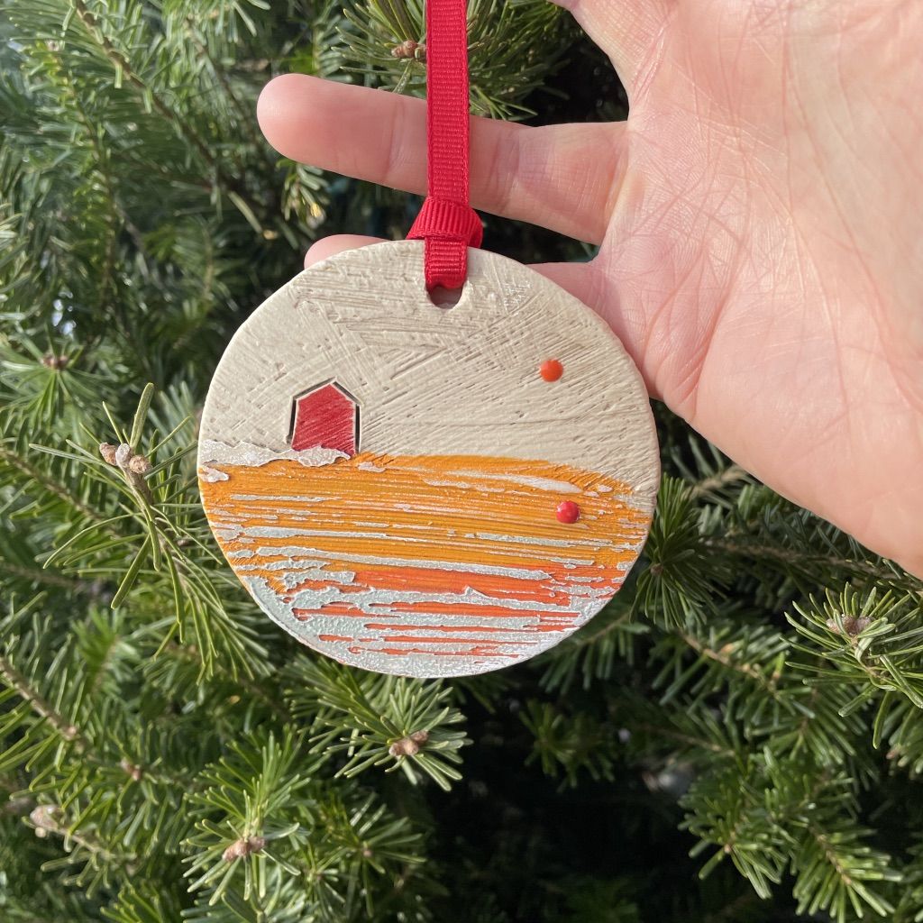 Orange Prairie 1 Ornament