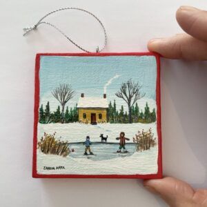 Skating On The Pond Ornament