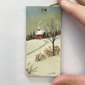 Up The Hill Ornament by Sharon Mark