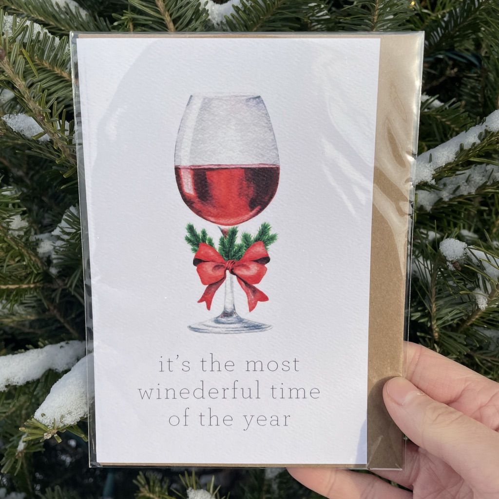 Wine Holiday Card