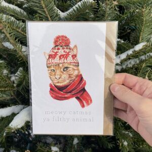 Cat Holiday Card