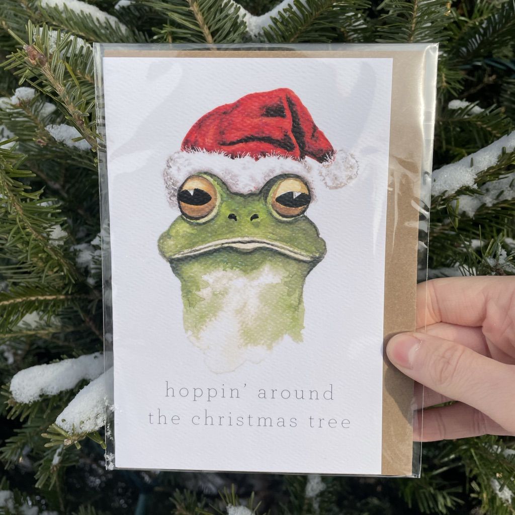 Frog Holiday Card