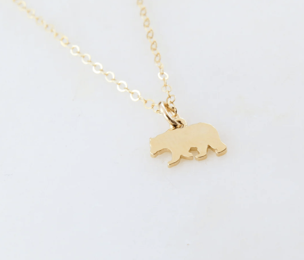 Bear Animal Necklace (Gold-Filled) - 18