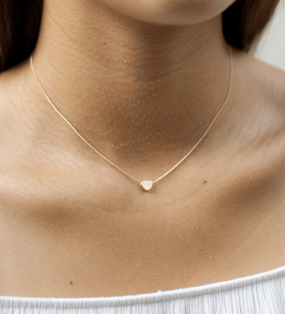 Dainty Heart Necklace (Gold-Filled) - 18