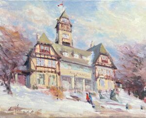 Pavilion in Early Spring