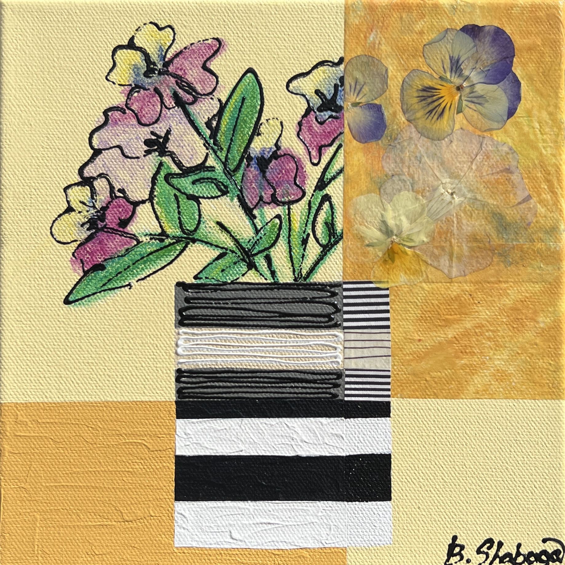 Floral Study 3 - Pansies and Petunias