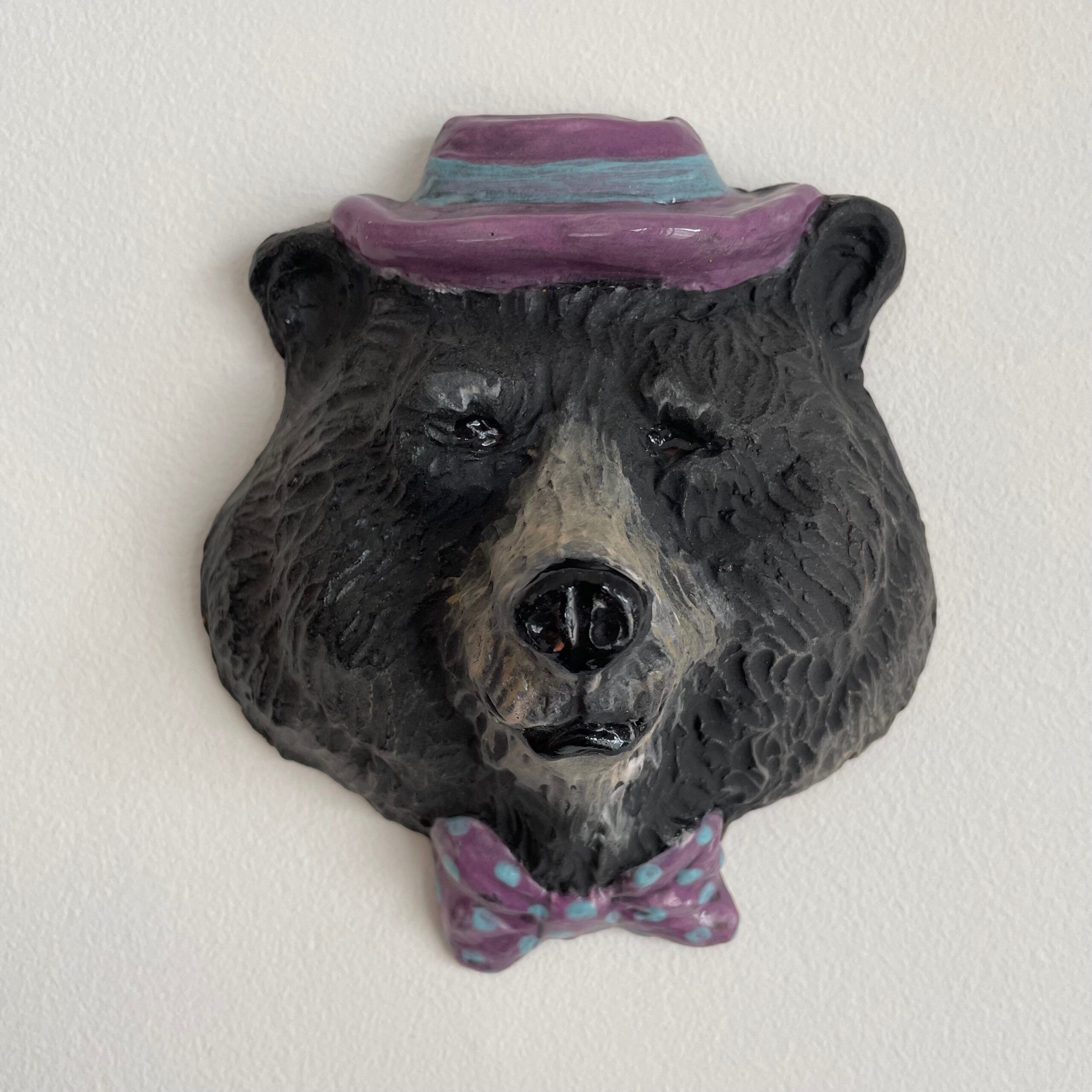 WallWorks: Bear in Purple Hat