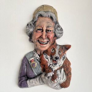 WallWorks: Queen and Corgi by Elaine Brewer-White