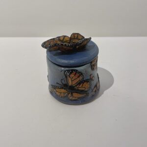 Monarch Stash Pot by Elaine Brewer-White