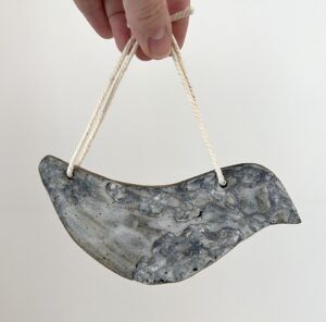 Lace Textured Bird Ornament B