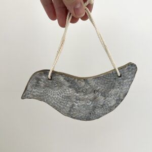 Lace Textured Bird Ornament D