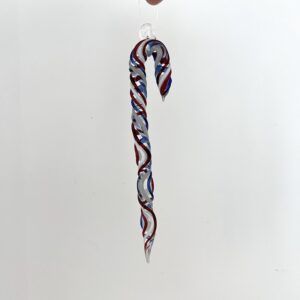 Glass Candy Cane Ornament B