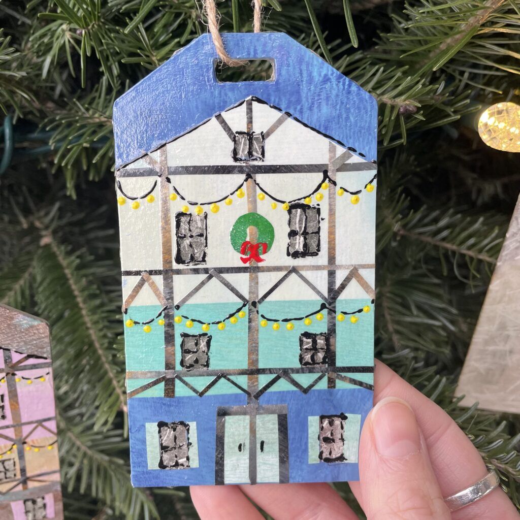 Blue Apartment Ornament