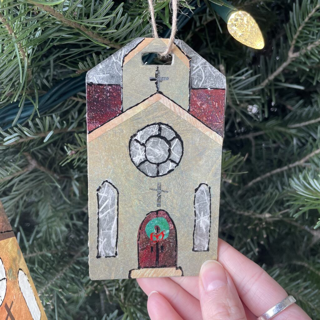 Red Chapel Ornament