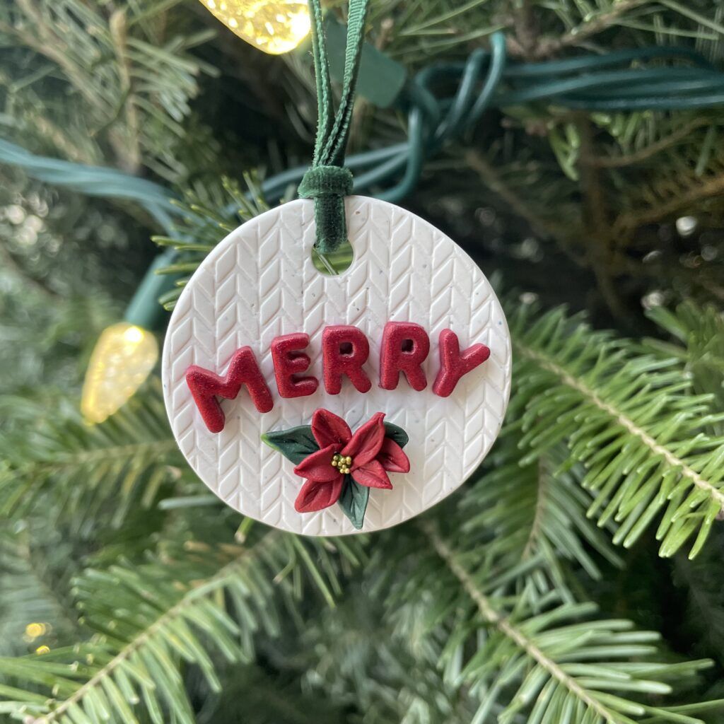 Merry Poinsettia Ornament