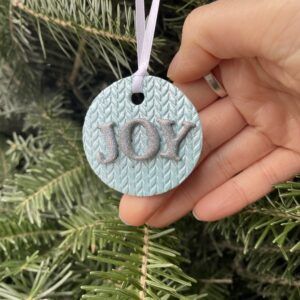 Blue Joy Ornament by Monday Clay