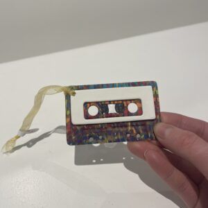 Technicolour 2 Mix Tape Ornament by Monday Clay