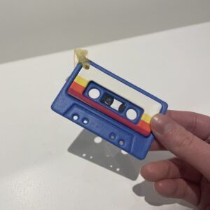 Blue Rainbow Mix Tape Ornament by Monday Clay