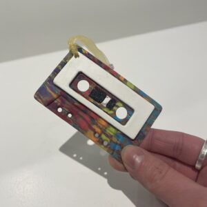 Technicolour 1 Mix Tape Ornament by Monday Clay
