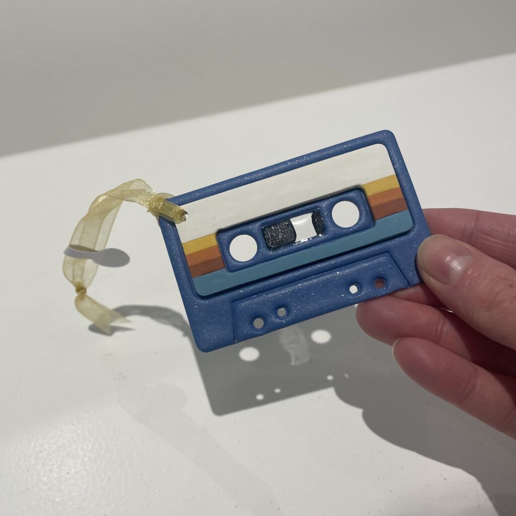 Light Blue Mix Tape Ornament