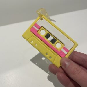 Yellow Mix Tape Ornament by Monday Clay