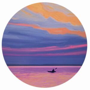 Sunset Paddle by Michelle Pereira